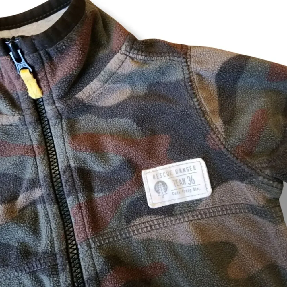 Carter's Camo Full Zip Fleece Jacket